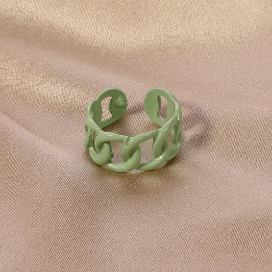 anillo abierto aleación diseño estrella Loyobriyida fondo blanco