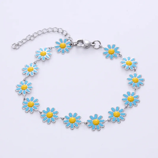 pulsera 304 acero inoxidable bañado en oro 18k con no inlaid Loyobriyida fondo blanco