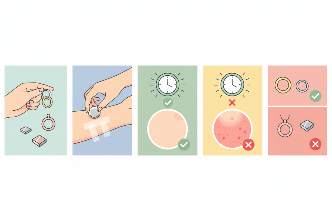 ¿Cómo saber si tu piel es alérgica a ciertos metales antes de comprarlo?