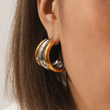 Pendientes triple aro