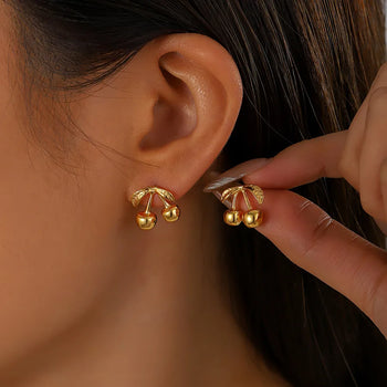 Pendientes cereza