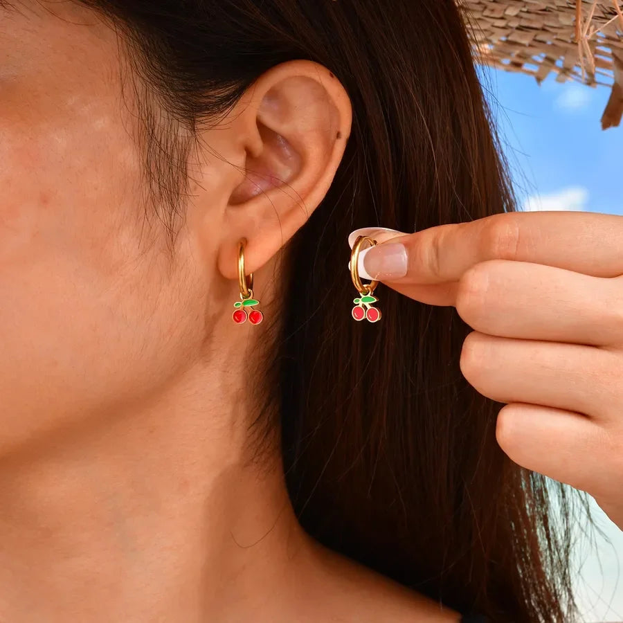 Pendientes de frutas