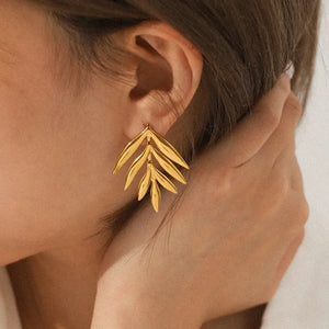 Pendientes hoja