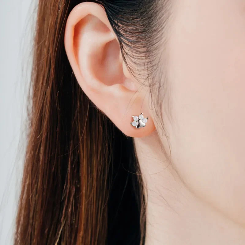 Pendientes huella perro