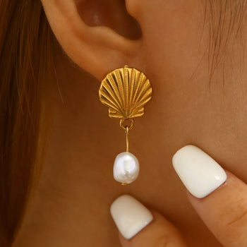 Pendientes conchas