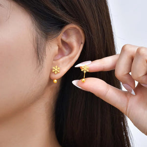 Pendientes copo de nieve