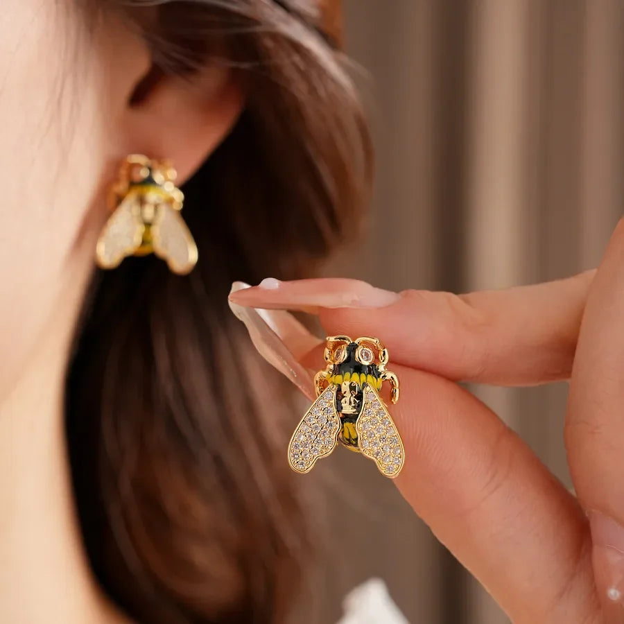 Pendientes abeja