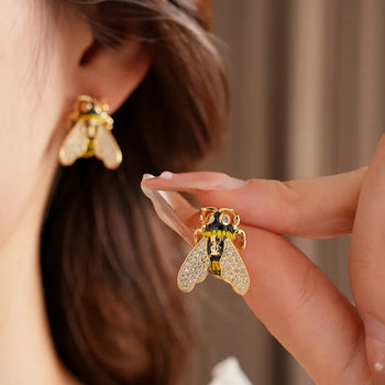 Pendientes abeja