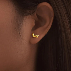 Pendientes perro salchicha
