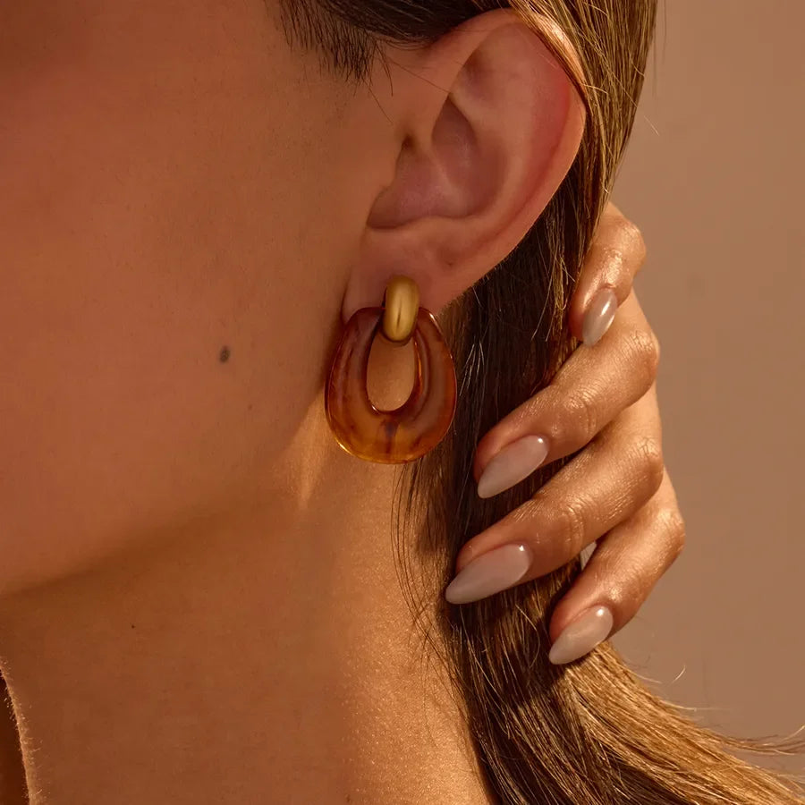 Pendientes de resina