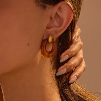 Pendientes de resina