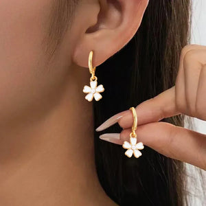 Pendientes flores