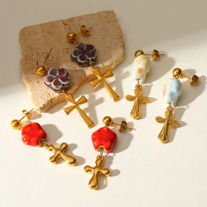Pendientes cruz Valencia