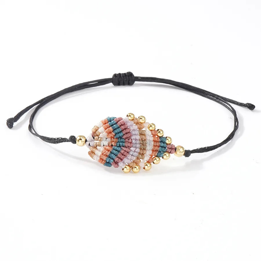pulsera cobre bead wax line diseño hoja Loyobriyida fondo blanco