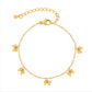 pulsera 201 acero inoxidable bañado en oro 18k diseño lazo Loyobriyida fondo blanco
