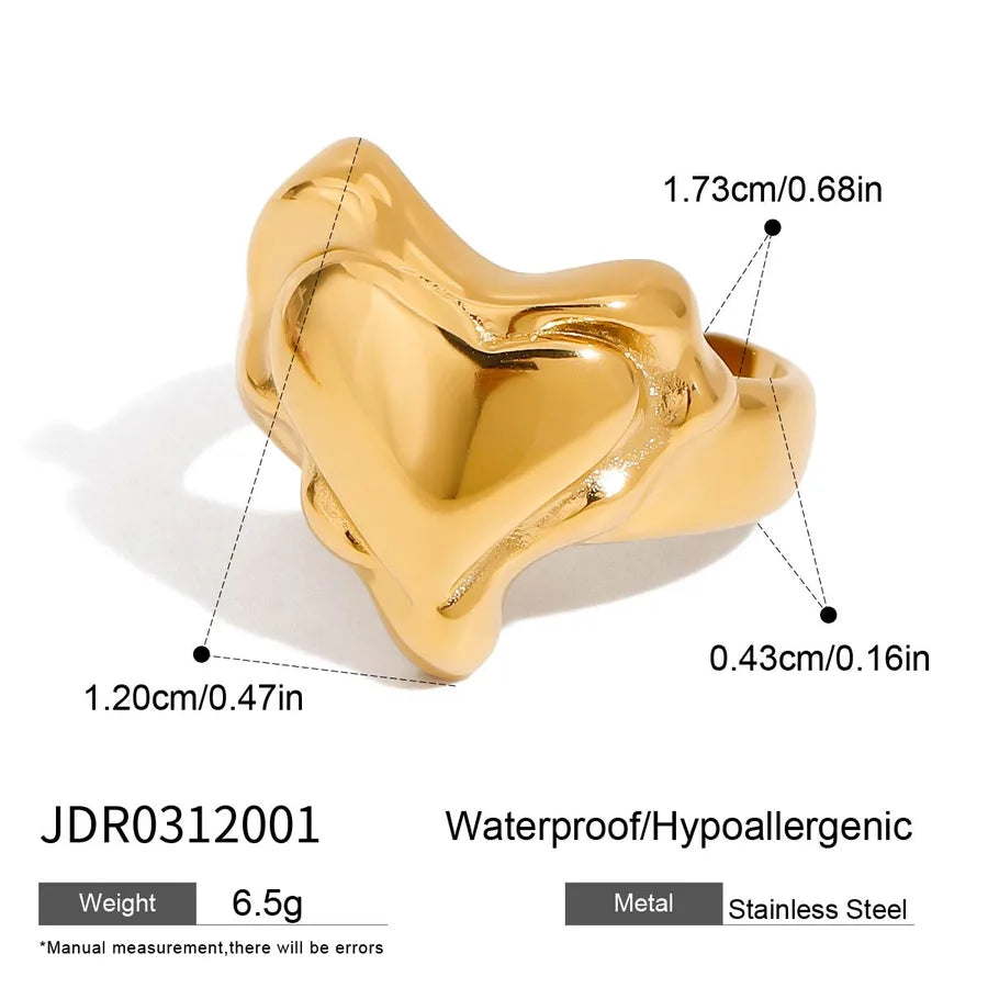 anillo 316 acero inoxidable diseño geométrico Loyobriyida fondo blanco
