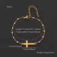 pulsera 201 acero inoxidable bañado en oro con circón Loyobriyida fondo blanco
