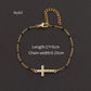 pulsera 201 acero inoxidable bañado en oro con circón Loyobriyida fondo blanco