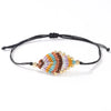 pulsera cobre bead wax line diseño hoja Loyobriyida fondo blanco