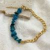 pulsera 304 acero inoxidable diseño bicolor Loyobriyida fondo blanco
