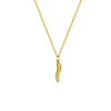 collar 304 acero inoxidable bañado en oro 18k sin piedra Loyobriyida fondo blanco