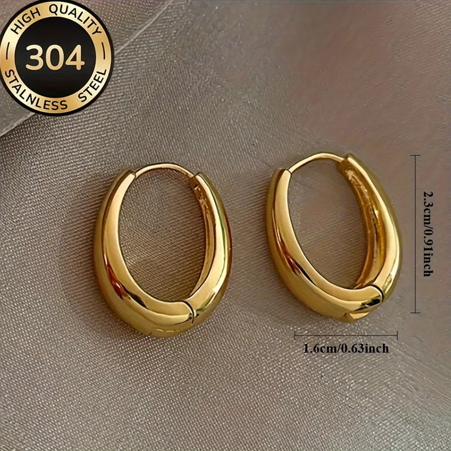 pendientes 304 acero inoxidable Loyobriyida fondo blanco