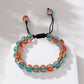 pulsera glass/colored glaze diseño geométrico Loyobriyida fondo blanco