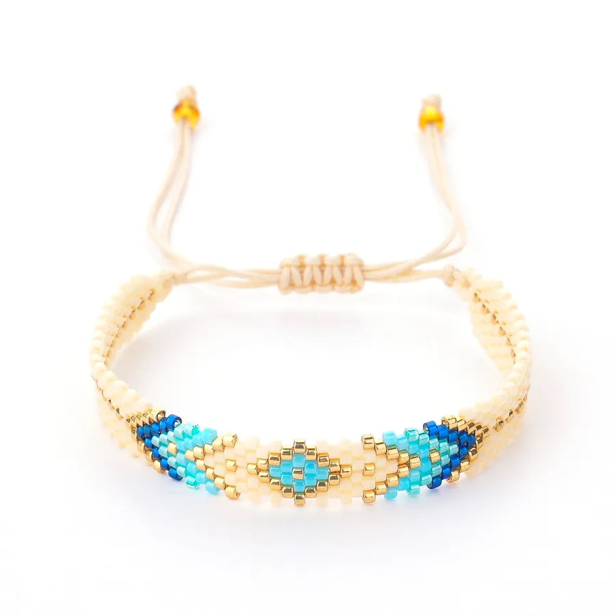 pulsera cristal diseño rhombus Loyobriyida fondo blanco