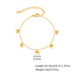 pulsera 201 acero inoxidable bañado en oro 18k diseño lazo Loyobriyida fondo blanco