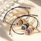 pulsera cobre bead wax line diseño hoja Loyobriyida fondo blanco