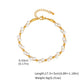 pulsera 201 acero inoxidable bañado en oro 18k diseño lazo Loyobriyida fondo blanco