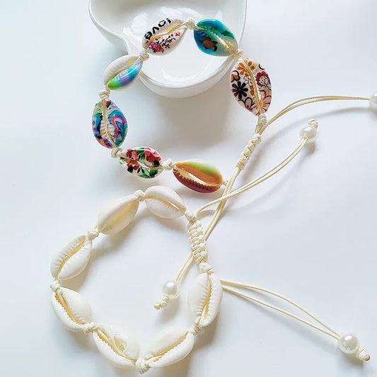 pulsera concha diseño concha Loyobriyida fondo blanco
